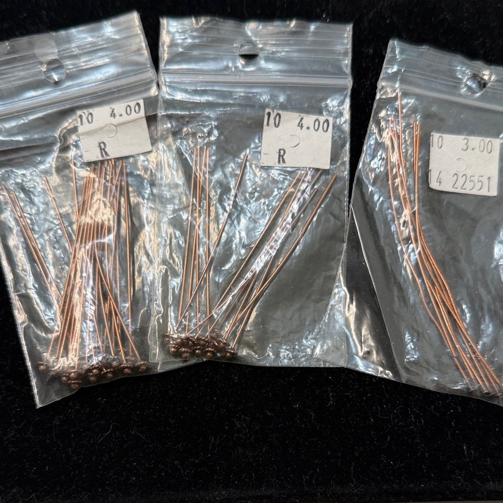 Copper Head Pins for Jewelry Making